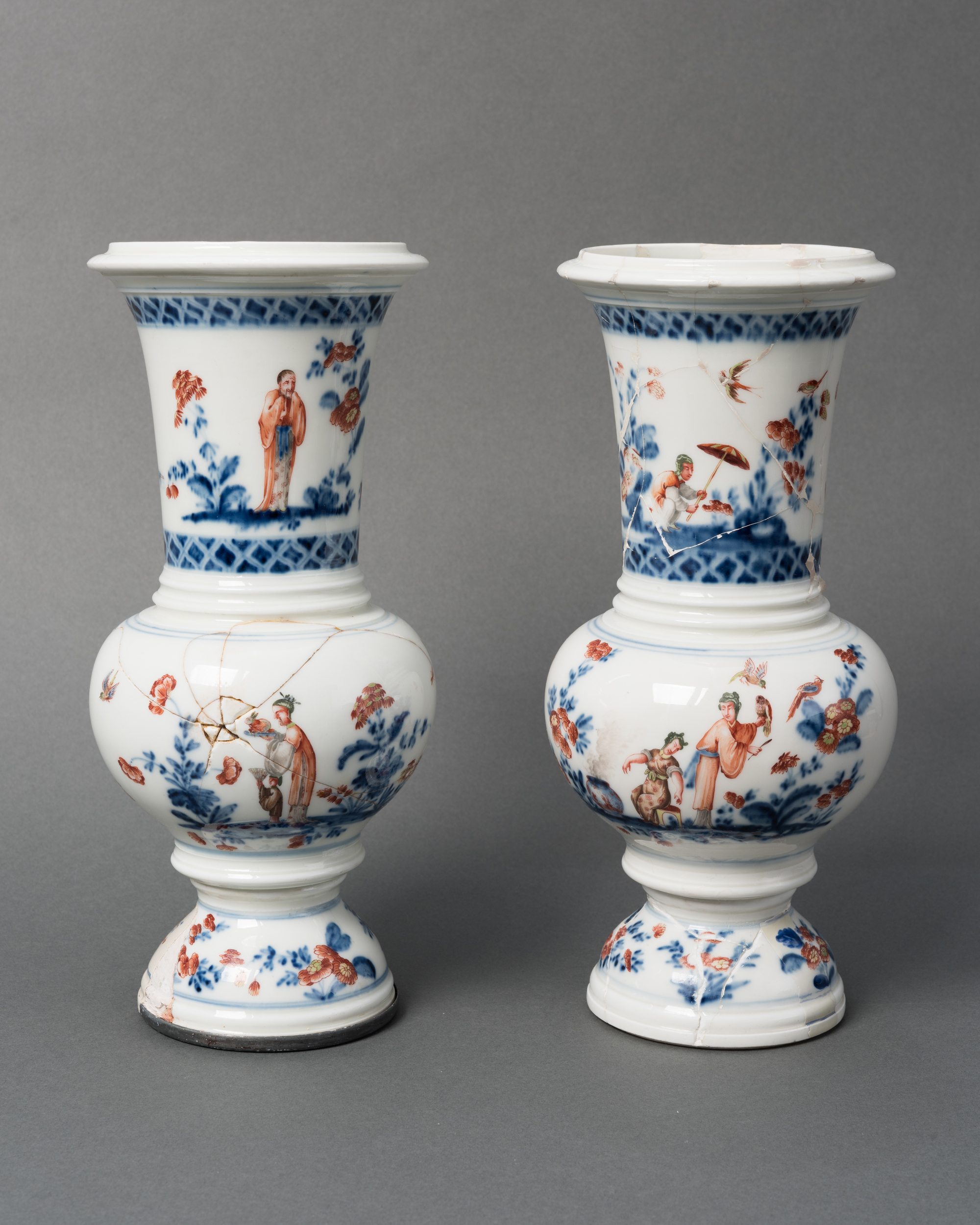 Porzellanvasen aus dem Frühstückskabinett von Schloss Schönbrunn